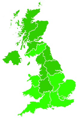 Click on a region for air pollution levels for 17/12/2021