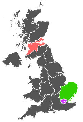 Click on a region for air pollution levels for 18/01/1978