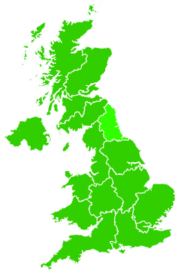 Click on a region for air pollution levels for 18/01/1995