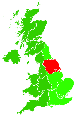 Click on a region for air pollution levels for 18/01/2006