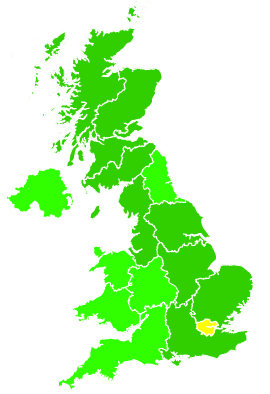 Click on a region for air pollution levels for 18/01/2012