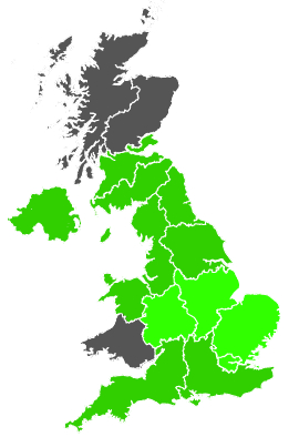 Click on a region for air pollution levels for 18/02/1990