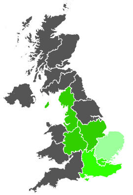 Click on a region for air pollution levels for 18/03/1986