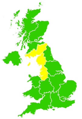 Click on a region for air pollution levels for 18/03/2024