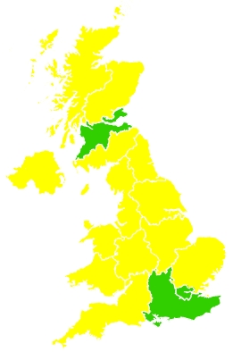 Click on a region for air pollution levels for 18/04/2023