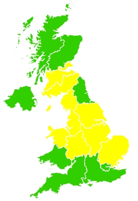Click on a region for air pollution levels for 18/05/2024