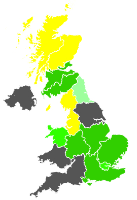 Click on a region for air pollution levels for 18/06/1987