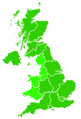 Click on a region for air pollution levels for 18/06/2018