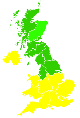 Click on a region for air pollution levels for 18/07/2017
