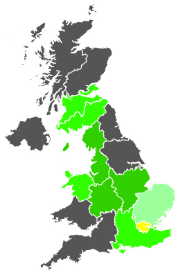 Click on a region for air pollution levels for 18/09/1986
