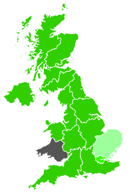 Click on a region for air pollution levels for 18/09/1991