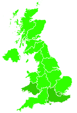 Click on a region for air pollution levels for 18/09/2012