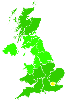 Click on a region for air pollution levels for 18/09/2026