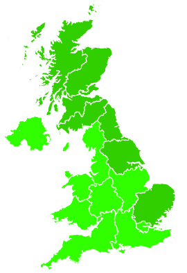 Click on a region for air pollution levels for 18/10/2015