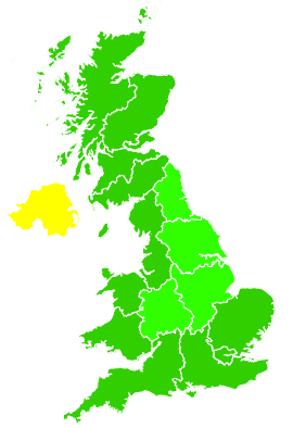 Click on a region for air pollution levels for 18/10/2016