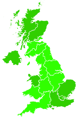 Click on a region for air pollution levels for 18/10/2017
