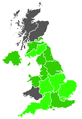 Click on a region for air pollution levels for 18/12/1991