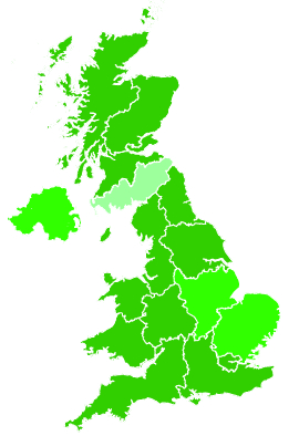 Click on a region for air pollution levels for 18/12/2005