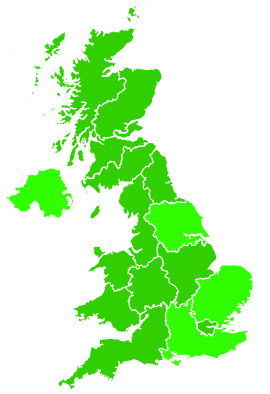 Click on a region for air pollution levels for 18/12/2015