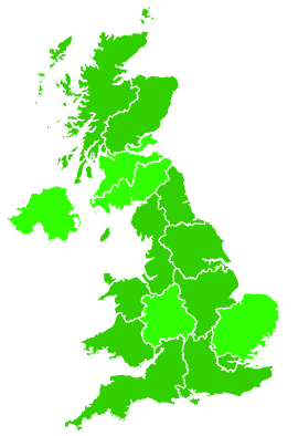 Click on a region for air pollution levels for 19/01/2020