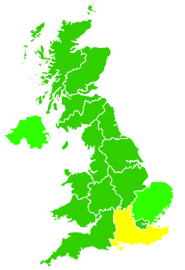 Click on a region for air pollution levels for 19/01/2024