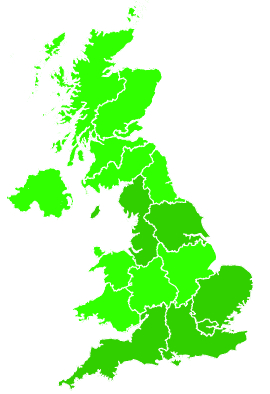 Click on a region for air pollution levels for 19/01/2025