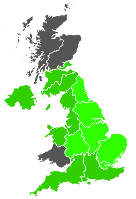 Click on a region for air pollution levels for 19/02/1990