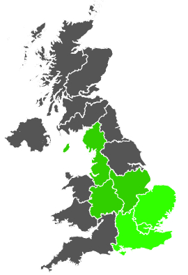 Click on a region for air pollution levels for 19/03/1986