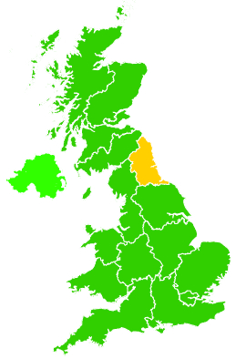 Click on a region for air pollution levels for 19/05/2013