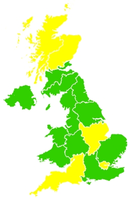 Click on a region for air pollution levels for 19/05/2022