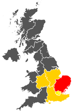 Click on a region for air pollution levels for 19/06/1984