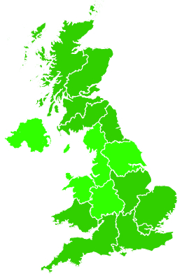 Click on a region for air pollution levels for 19/06/2020