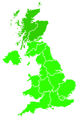 Click on a region for air pollution levels for 19/07/1995