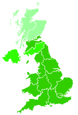 Click on a region for air pollution levels for 19/07/2001
