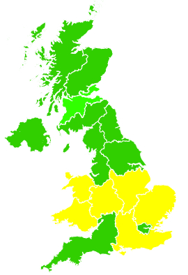 Click on a region for air pollution levels for 19/07/2017