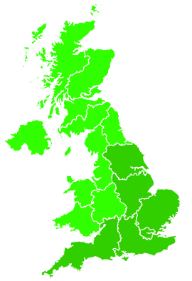 Click on a region for air pollution levels for 19/08/2022