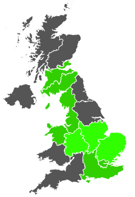 Click on a region for air pollution levels for 19/09/1986