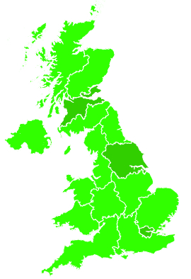Click on a region for air pollution levels for 19/10/2012