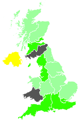 Click on a region for air pollution levels for 19/11/1989