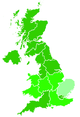 Click on a region for air pollution levels for 19/12/1996