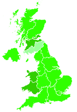 Click on a region for air pollution levels for 19/12/2021