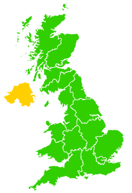 Click on a region for air pollution levels for 20/01/2011