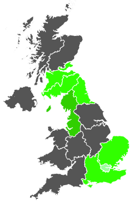 Click on a region for air pollution levels for 20/02/1987