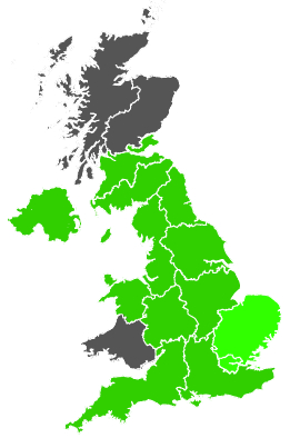 Click on a region for air pollution levels for 20/02/1990