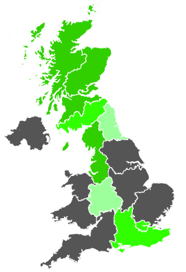 Click on a region for air pollution levels for 20/03/1987
