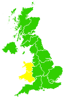 Click on a region for air pollution levels for 20/04/2016