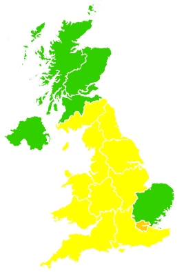 Click on a region for air pollution levels for 20/04/2021