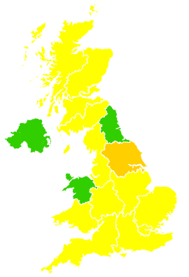 Click on a region for air pollution levels for 20/05/2025