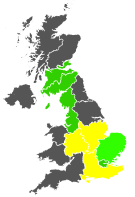 Click on a region for air pollution levels for 20/06/1986
