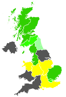 Click on a region for air pollution levels for 20/06/1987
